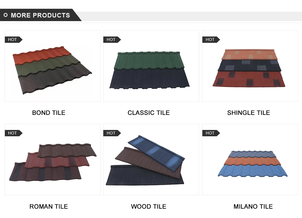 China Roof Tile Galvanlume Stone Coated Metal Roofing Materials Tiles Roof Sheet